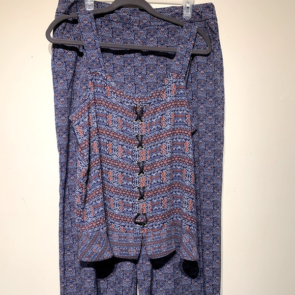 Wide-leg pants & matching top sz.13 - Picture 12 of 12